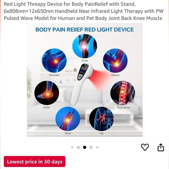 NEW Red Light Device for Relief Infrared Light with LED Display (open box) - Picture 8 of 9